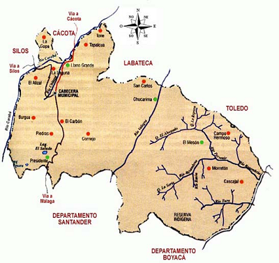 mapa ubicsacion geografica en Chitaga 