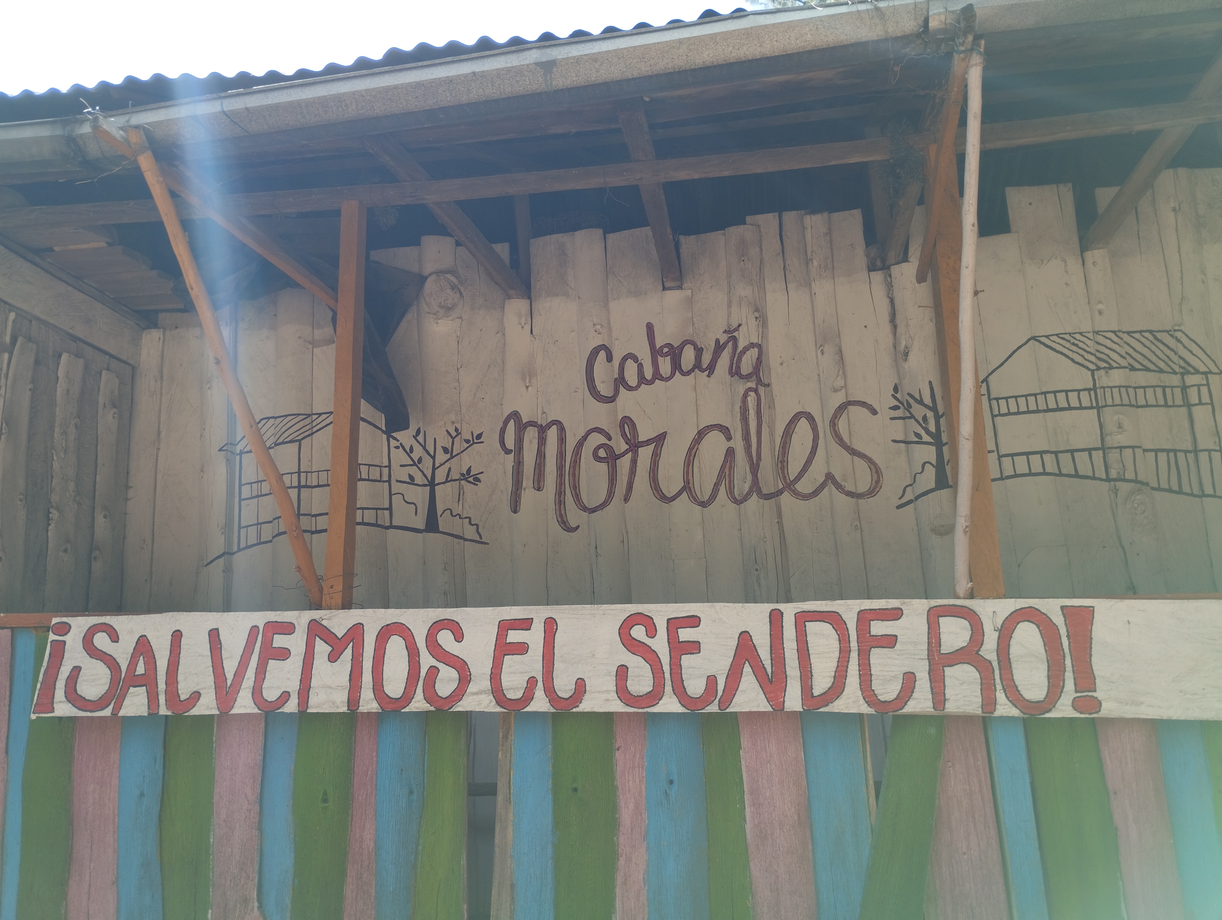Letrero Caba&ntilde;a Morales