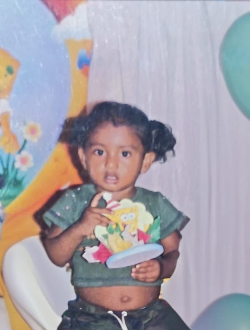 Daniela Ibarra en su infancia